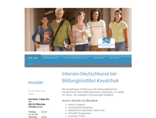 Tablet Screenshot of bildungsinstitut-kavalchuk.de